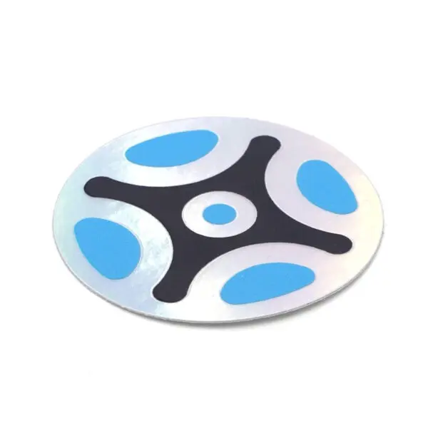 Droner stickers rond holographique