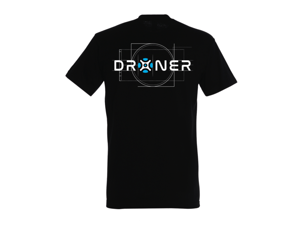 Mockup T-shirt Concept Noir Droner dos